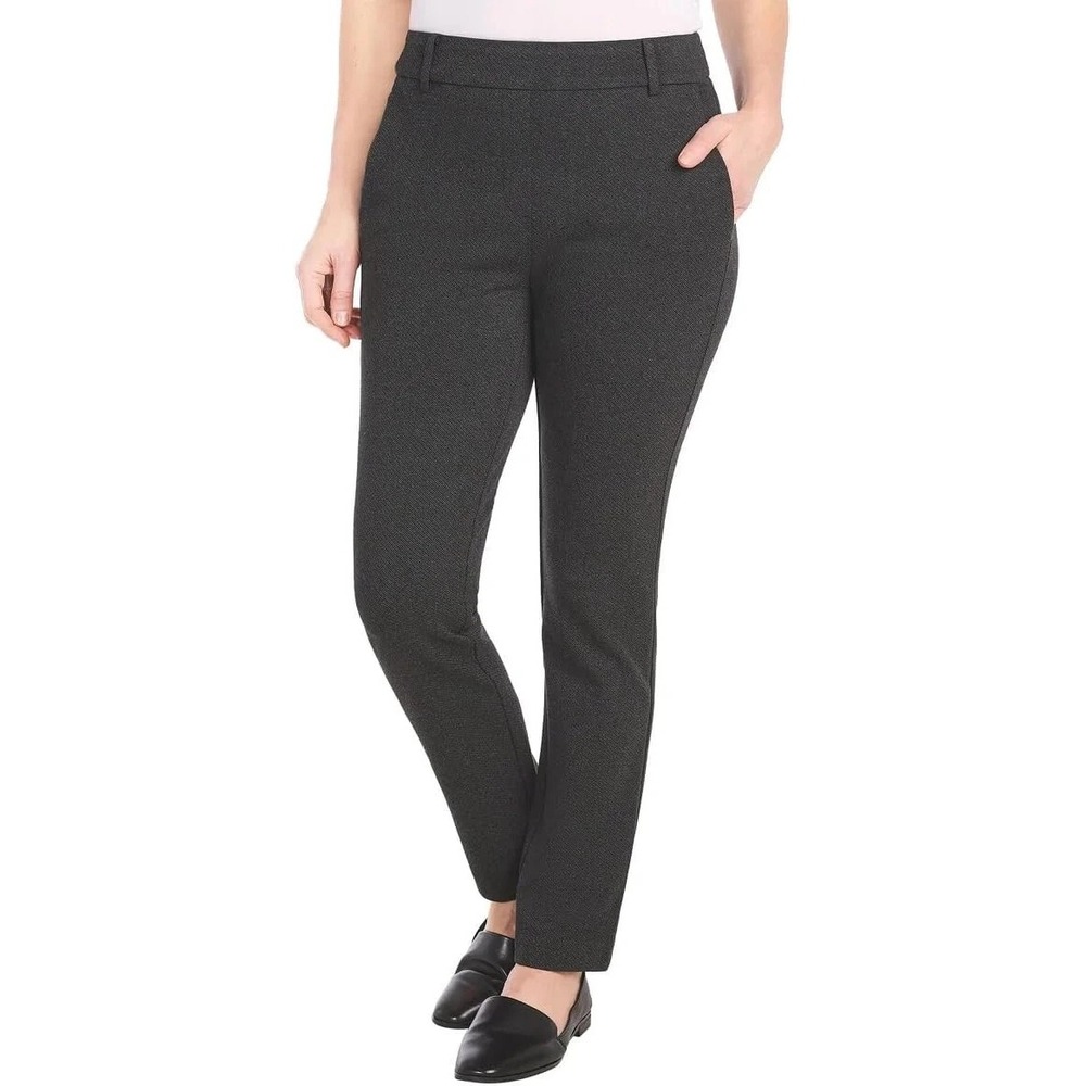 Dalia Women's Twill Ponte Pant, Dark Heather Charcoal, Size: XL, New